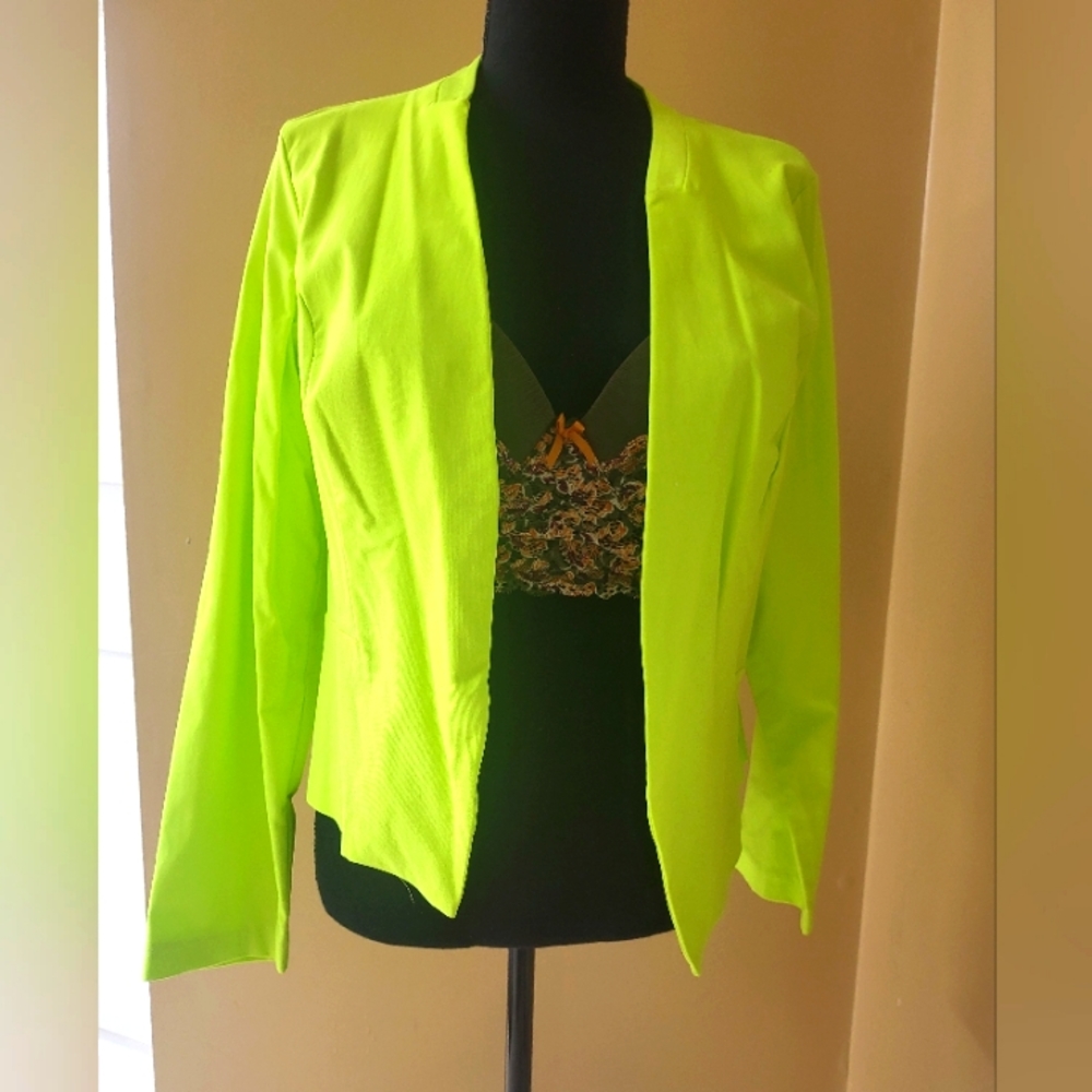 Lime green blazer new